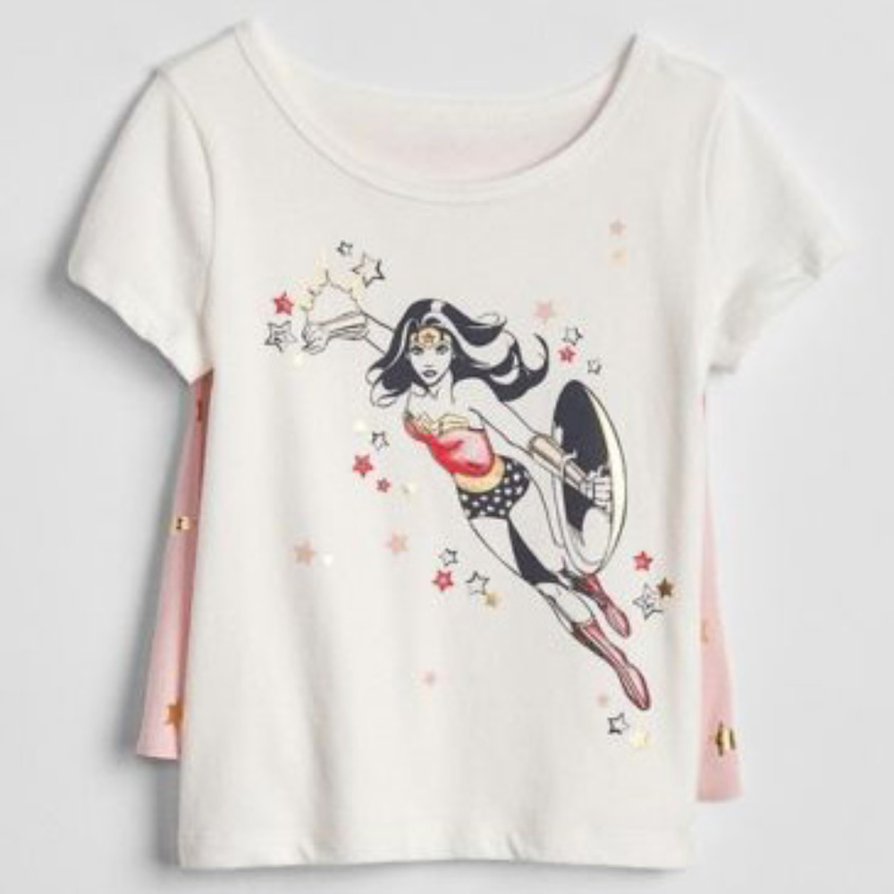 Baby Gap NWT Wonder Woman Shirt With Cape 2 Years